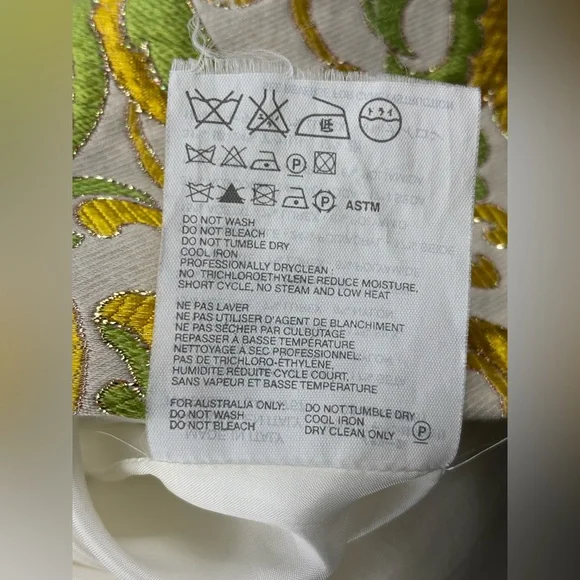 Prada | Brocade Skirt | Silk Blend | Vintage | Mini | Women’s Size 4 (40) - Picture 9 of 14